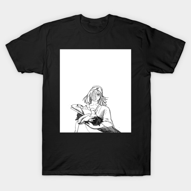 Momma with child T-Shirt by vartanfriedman